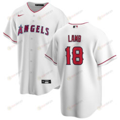 Jake Lamb 18 Los Angeles Angels Men Home Jersey - White
