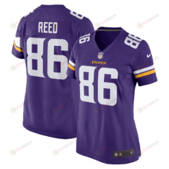 Jake Reed 86 Minnesota Vikings Women Retired Game Jersey - Purple