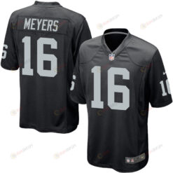 Jakobi Meyers 16 Las Vegas Raiders Men's Jersey - Black