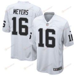 Jakobi Meyers 16 Las Vegas Raiders Men's Jersey - White