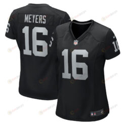 Jakobi Meyers 16 Las Vegas Raiders Women's Game Player Jersey - Black