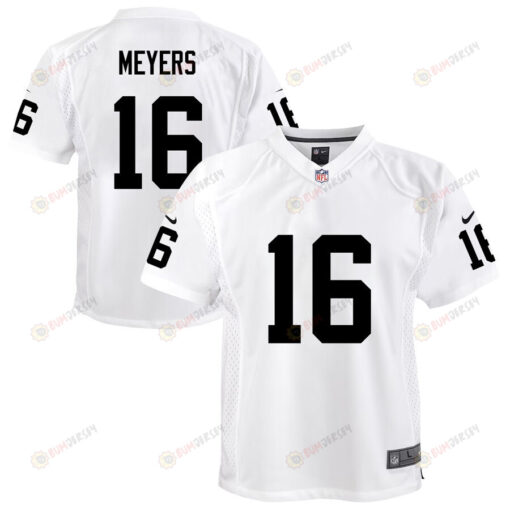 Jakobi Meyers 16 Las Vegas Raiders Youth Jersey - White