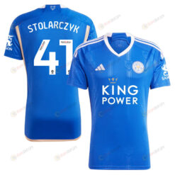 Jakub Stolarczyk 41 Leicester City FC 2023/24 Home Men Jersey - Blue