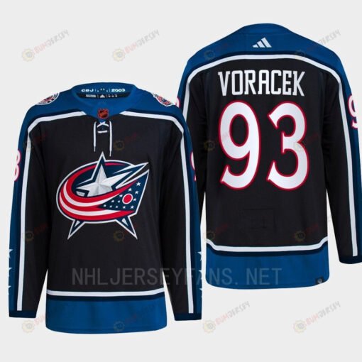 Jakub Voracek 93 Reverse Retro 2.0 2022 Columbus Blue Jackets Navy Jersey Primegreen