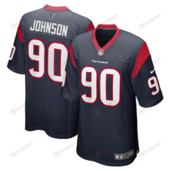 Jaleel Johnson 90 Houston Texans Player Game Jersey - Navy