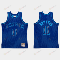 Jalen Brunson #11 Royal Hardwood Classics Jersey - Men