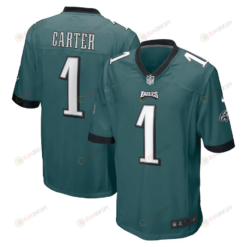 Jalen Carter Philadelphia Eagles 2023 NFL Draft First Round Pick Game Jersey