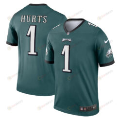 Jalen Hurts 1 Philadelphia Eagles Legend Jersey - Midnight Green