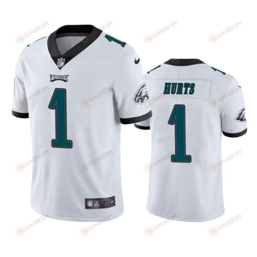 Jalen Hurts 1 Philadelphia Eagles White Vapor Limited Jersey