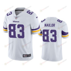 Jalen Nailor 83 Minnesota Vikings White Vapor Limited Jersey