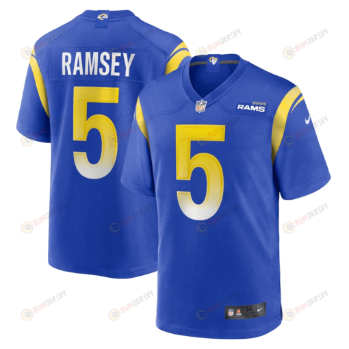 Jalen Ramsey 5 Los Angeles Rams Team Game Jersey - Royal