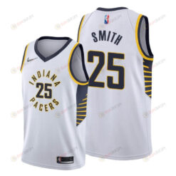 Jalen Smith 25 Indiana Pacers 2022 Association Edition White Jersey Diamond Badge - Men Jersey