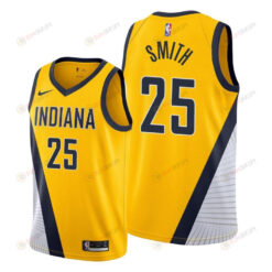 Jalen Smith 25 Indiana Pacers Statement Edition Gold Jersey 2022 Trade - Men Jersey