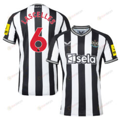 Jamaal Lascelles 6 Newcastle United 2023-24 Premier League Home Men Jersey - White