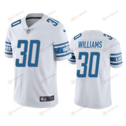 Jamaal Williams Detroit Lions 30 White Vapor Limited Jersey