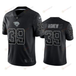 Jamal Agnew 39 Jacksonville Jaguars Black Reflective Limited Jersey - Men