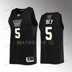 Jamal Bey 5 Washington Huskies Uniform Jersey 2022-23 Swingman Basketball Black