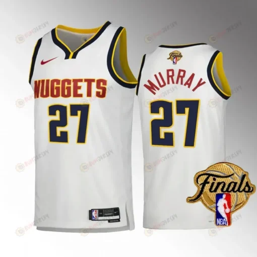 Jamal Murray 27 Denver Nuggets 2023 Finals Champions Edition Jersey - White