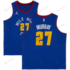 Jamal Murray 27 Denver Nuggets 2023 Finals Champions with "23 Champ" - Blue Jersey