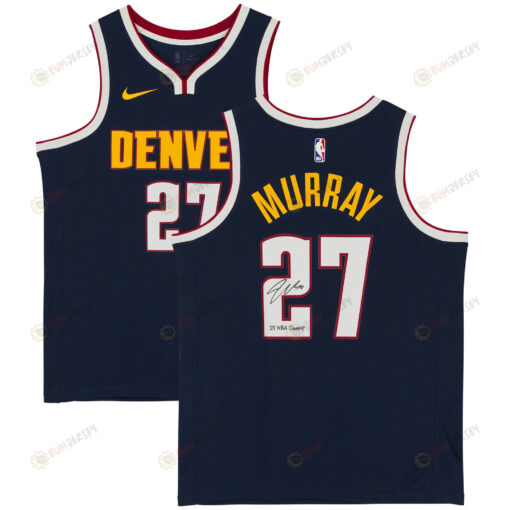 Jamal Murray 27 Denver Nuggets 2023 Finals Champions with "23 Champ" - Jersey