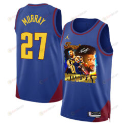 Jamal Murray 27 Denver Nuggets Exciting Guard 2023 Champions Swingman Jersey - Blue