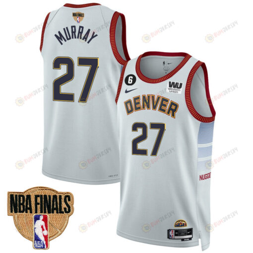 Jamal Murray 27 Denver Nuggets Final Champions 2023 Swingman Jersey - White