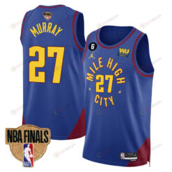 Jamal Murray 27 Denver Nuggets Final Champions 2023 Swingman YOUTH Jersey - Blue