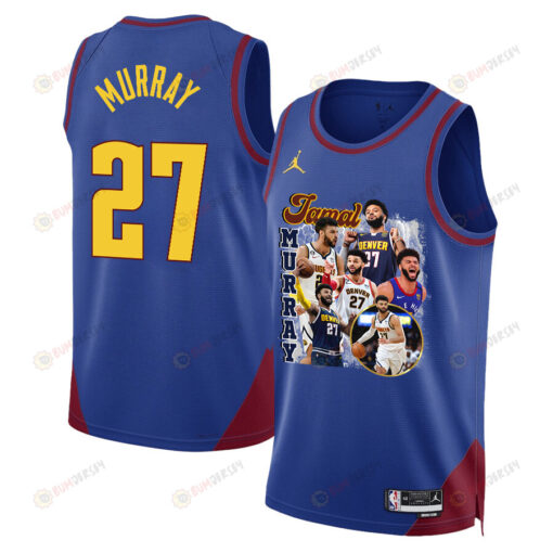 Jamal Murray 27 Denver Nuggets Playmaking Maestro 2023 Champions Swingman Jersey - Blue