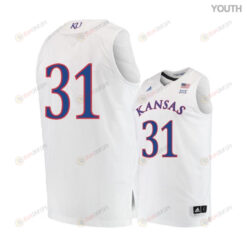 Jamari Traylor 31 Kansas Jayhawks Basketball Youth Jersey - White