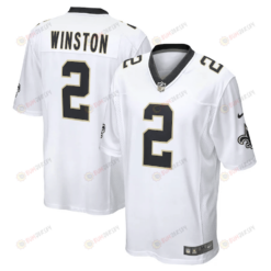 Jameis Winston 2 New Orleans Saints Game Player Jersey - White