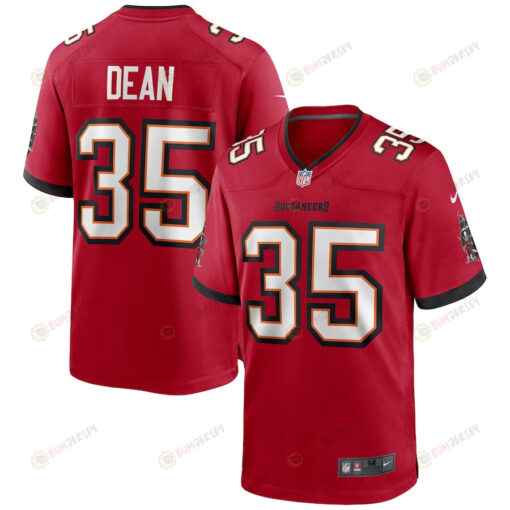 Jamel Dean 35 Tampa Bay Buccaneers Game Jersey - Red