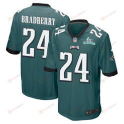 James Bradberry 24 Philadelphia Eagles Super Bowl LVII Champions Men's Jersey - Midnight Green