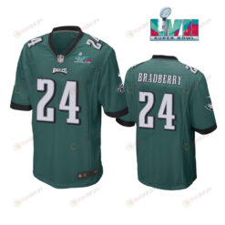 James Bradberry 24 Philadelphia Eagles Super Bowl LVII Game Player Men Jersey - Green