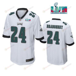 James Bradberry 24 Philadelphia Eagles Super Bowl LVII Game Player Men Jersey - White