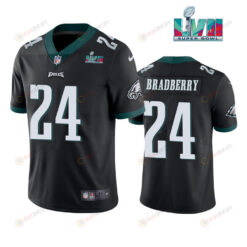 James Bradberry 24 Philadelphia Eagles Super Bowl LVII Vapor Limited Men Jersey - Black