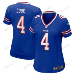 James Cook 4 Buffalo Bills Women's Game Player Jersey - Royal