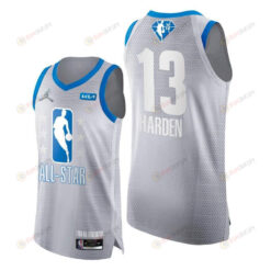 James Harden 2022 All-Star Grey Blue 75th Jersey Nets 13 - Men