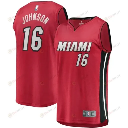 James Johnson Miami Heat Fast Break Player Jersey - Statement Edition - Red