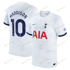 James Maddison 10 Tottenham Hotspur 2023/24 Home Men Jersey - White