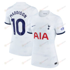 James Maddison 10 Tottenham Hotspur 2023/24 Home Women Jersey - White