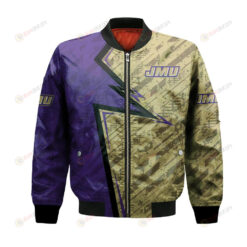 James Madison Dukes Bomber Jacket 3D Printed Abstract Pattern Sport