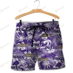 James Madison Dukes Men Shorts Tropical Seamless