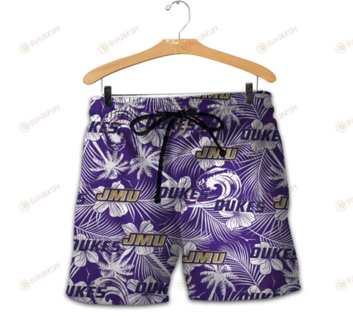 James Madison Dukes Men Shorts Tropical Seamless