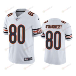 James O'Shaughnessy 80 Chicago Bears White Vapor Limited Jersey