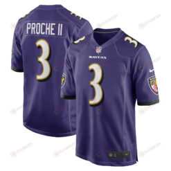 James Proche II Baltimore Ravens Team Game Player Jersey - Purple