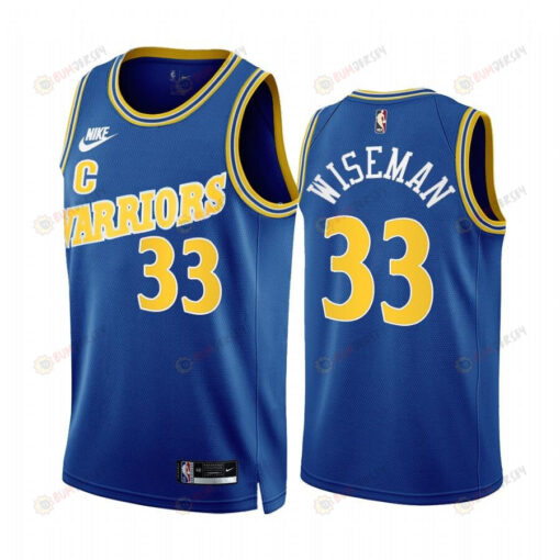 James Wiseman 2022-23 Golden State Warriors Royal 33 Classic Edition Jersey - Men Jersey