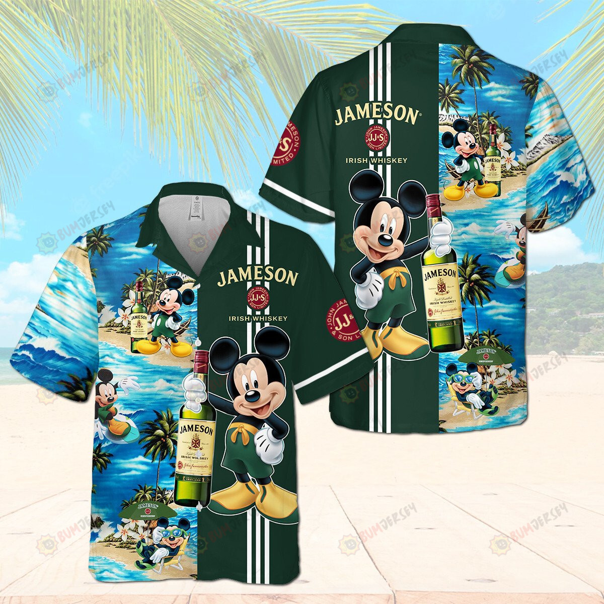 Jameson Mickey Mouse 3D Printed Hawaiian Shirt
