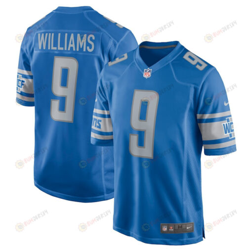 Jameson Williams 9 Detroit Lions 2022 Draft First Round Pick Player Game Jersey In Blue