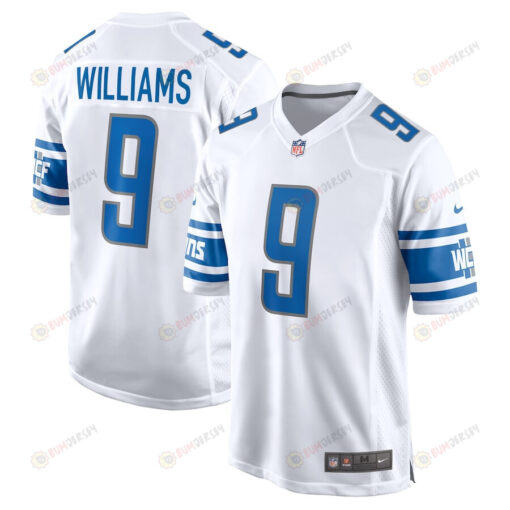 Jameson Williams 9 Detroit Lions Player Game Jersey - White