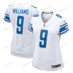 Jameson Williams 9 Detroit Lions Women's Player Game Jersey - White